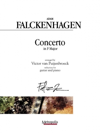 Falckenhagen, Adam Concerto F-Dur Guitar/Piano