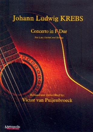 Konzert F-Dur fr Laute (Gitarre) und Streichorchester Partitur