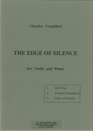 Camilleri, Charles The Edge of Silence Vl/Piano