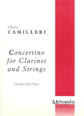 Concertino for Clarinet and Strings for clarinet and piano