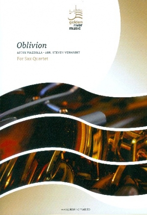 Oblivion fr 4 Saxophone (SATBar) Partitur und Stimmen