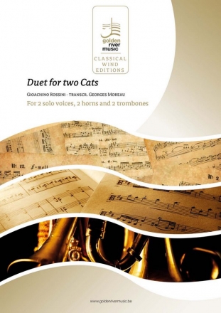 Duet for two Cats for 2 voices, 2 horns and 2 trombones score and parts