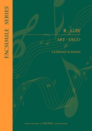 Gay, Robert Art Dco Cl/Pno (Clarinet Repertoire)