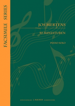 Mertens, Jos 10 Miniaturen Pno (Piano Repertoire)