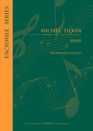 Tilkin, Michel Essay Trb/Pno (Trombone Repertoire)