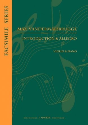 Vandermaesbrugge, Max Introduction e Allegro Vl/Pno (Violin Repertoire)