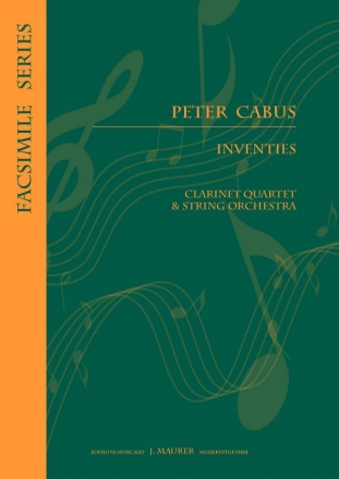 Cabus, Peter Inventies 4Cl (Clarinet Ensemble)