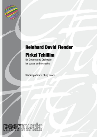 Pirkei Tehillim fr Gesang (Mezzo) und Orchester Studienpartitur