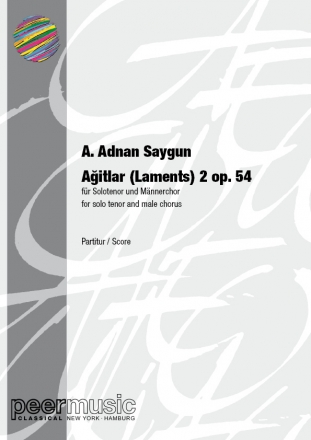 Agitlar 2 op.54 for solo tenor and male chorus score