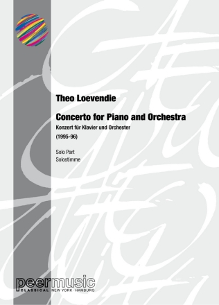 Concerto for piano and orchestra piano part