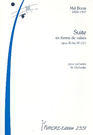 Suite en forme de valses op.35 bis 39 fr Orchester Partitur