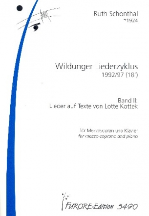 Wildunger Liederzyklus Band 2 fr Mezzosopran und Klavier