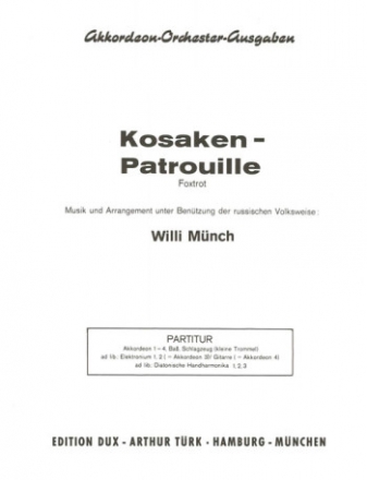 Kosaken-Patrouille fr Akkordeonorchester Partitur