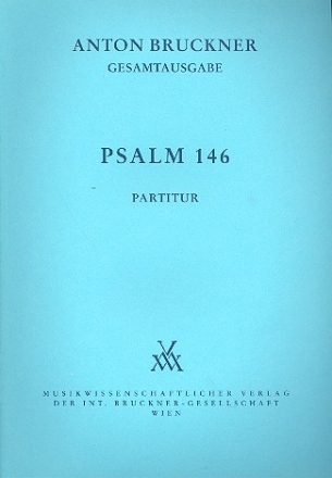 Psalm 146 fr Chor und Orchester Partitur