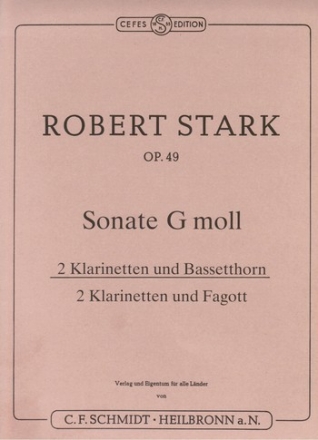 Sonate g-Moll op.49 fr 2 Klarinetten und Bassetthorn