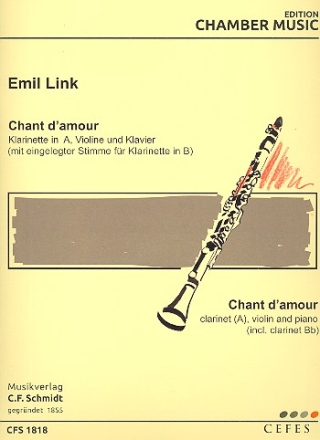 Chant d'amour fr Klarinette in A (B), Violine und Klavier Stimmen