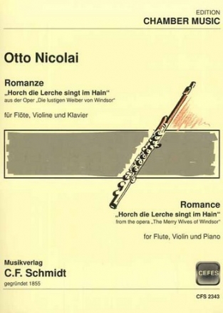 Horch die Lerche singt im Hain fr Flte, Oboe und Klavier Partitur