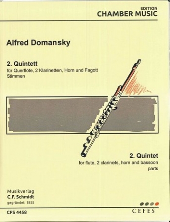 Alfred Domansky 2. Quintett fr Flte, 2 Klarinetten, Horn, Fagott Stimmen