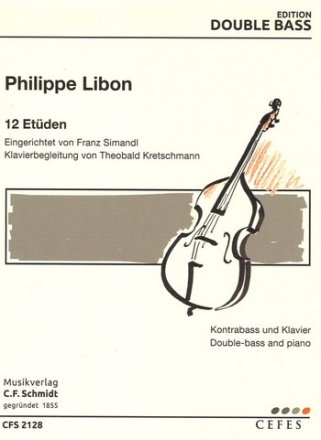 CFS2128  P.Libon, 12 Etden - Kontrabass und Klavier