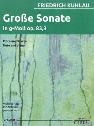 Groe Sonate g-Moll op.83,3 fr Flte und Klavier