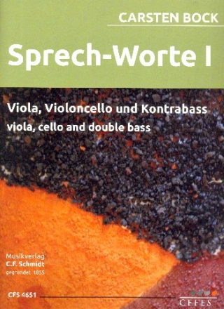 Sprech-Worte Nr.1 fr Viola, Violoncello und Kontrabass Partitur und Stimmen