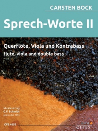 Sprech-Worte Nr.2 fr Flte, Viola und Kontrabass Partitur und Stimmen