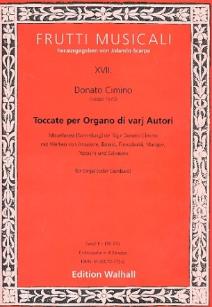 Toccate di varj autori vol.3 fr Orgel (Cembalo)