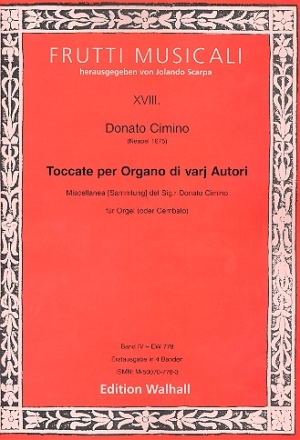 Toccate di varj autori vol.4 fr Orgel (Cembalo)