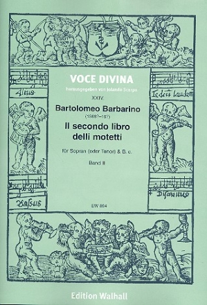 Il secondo libro delli motetti Band 2 fr Sopran (Tenor) und Bc 2 Partituren (Bc nicht ausgesetzt)