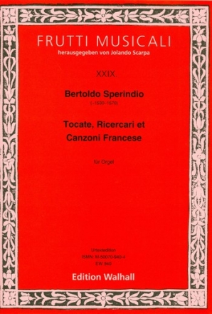 Tocate, Ricercari et Canzoni francese fr Orgel