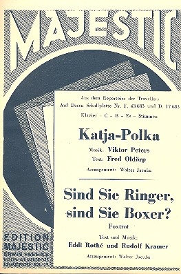 Sind Sie Ringer sind Sie Boxer  und Katja-Polka: fr Combo