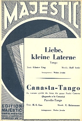 Liebe kleine Laterne   und  Canasta-Tango: fr Salonorchester