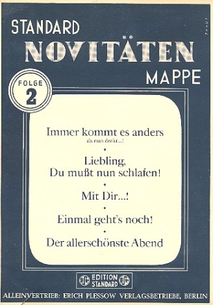 Standard Novittenmappe Band 2: fr Klavier