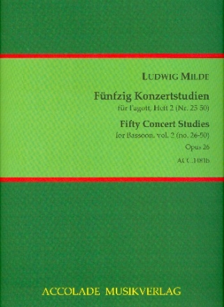 50 Konzertstudien op.26 Band 2 (Nr.26-50) fr Fagott