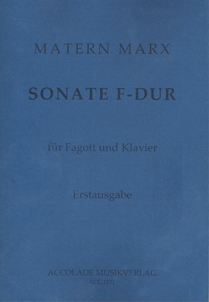 Sonate F-Dur fr Fagott und Klavier