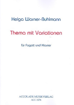 Thema mit Variationen fr Fagott und Klavier