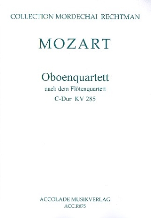 Quartett C-Dur KV285 fr Oboe, Violine, Viola und Violoncello Partitur und Stimmen