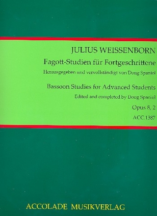 Fagott-Studien fr Fortgeschrittene op.8,2 fr Fagott