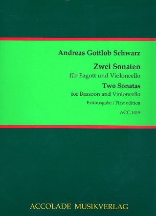 2 Sonaten fr Fagott und Violoncello Partitur und Stimmen