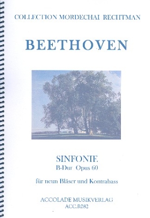 Sinfonie B-Dur Nr.4 op.60 fr 9 Blser und Kontrabass Partitur und Stimmen