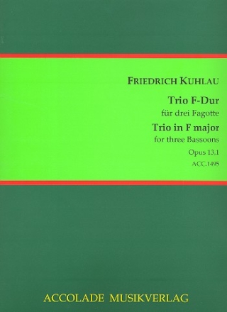 Trio F-Dur op.13,1 fr 3 Fagotte Partitur und Stimmen