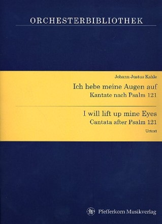 Ich hebe meine Augen auf fr Sopran, Violine und Bc (nicht ausgesetzt) Partitur und Instrumentalstimmen