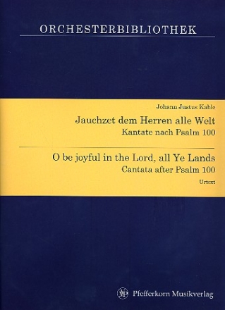 Jauchzet dem Herrn alle Welt - fr Sopran und Instrumente Partitur