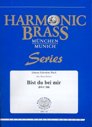 Bist du bei mir BWV508 fr 2 Trompeten, Horn, Posaune und Tuba Partitur und Stimmen