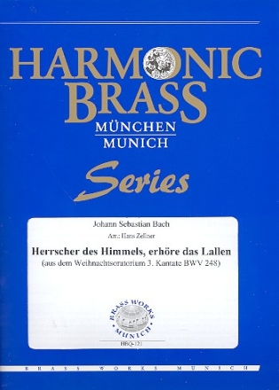 Herrscher des Himmels erhre das Lallen fr 2 Trompeten, Horn, Posaune und Tuba Partitur und Stimmen