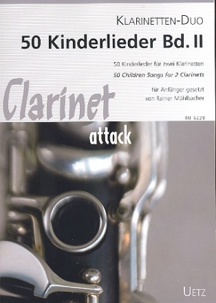 50 Kinderlieder Band 2: fr 2 Klarinetten Spielpartitur