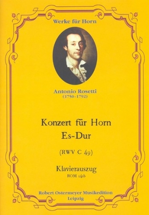 Konzert Es-Dur RWVC49  fr Horn und Orchester Klavierauszug