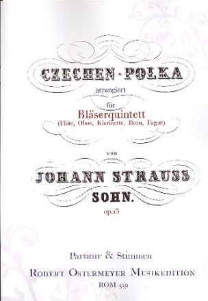 Czechen-Polka fr Flte, Oboe, Klarinette, Horn, Fagott Partitur und Stimmen