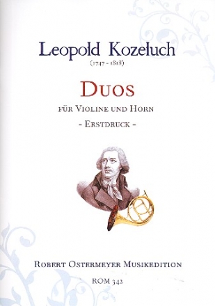 Duos fr Violine und Horn Partitur und Stimmen