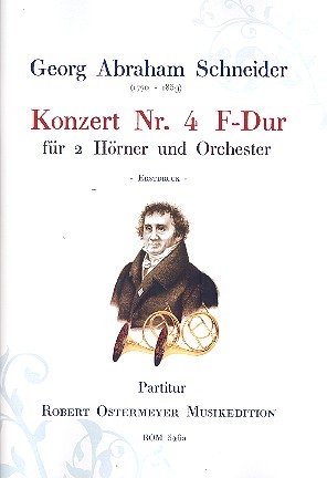 Konzert F-Dur Nr.4 fr 2 Hrner und Orchester Partitur